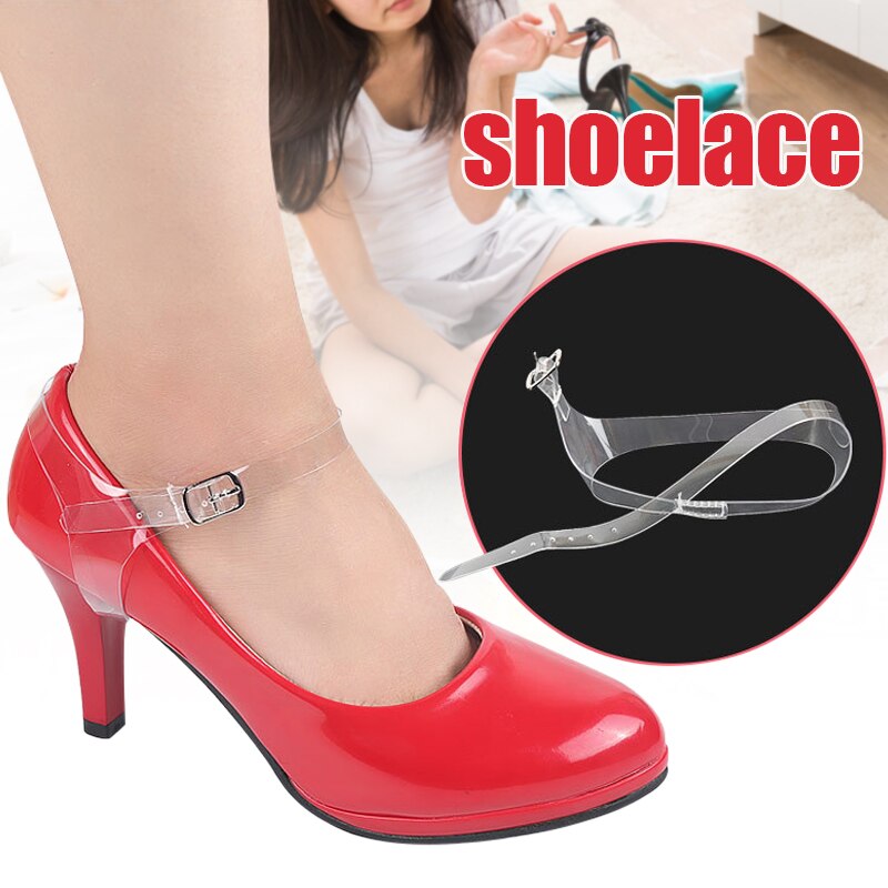 Zapatos de tacón con correa instantánea para mujer, correas para zapatos transparentes, cordones tacones altos, accesorios H9, 1 par: Default Title