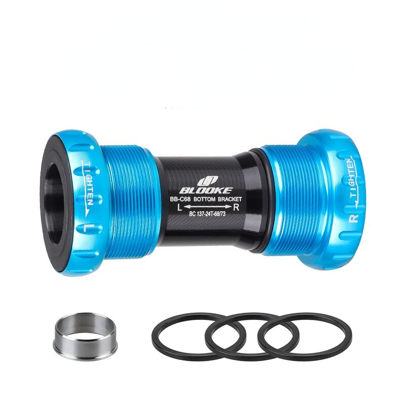Mtb Bike 24 22 Mm Bb Set Verzegelde/Keramische Lagers Trapas Fiets Draad Kit Voor Sram Gxp Prowheel crankstel Deel: Blue