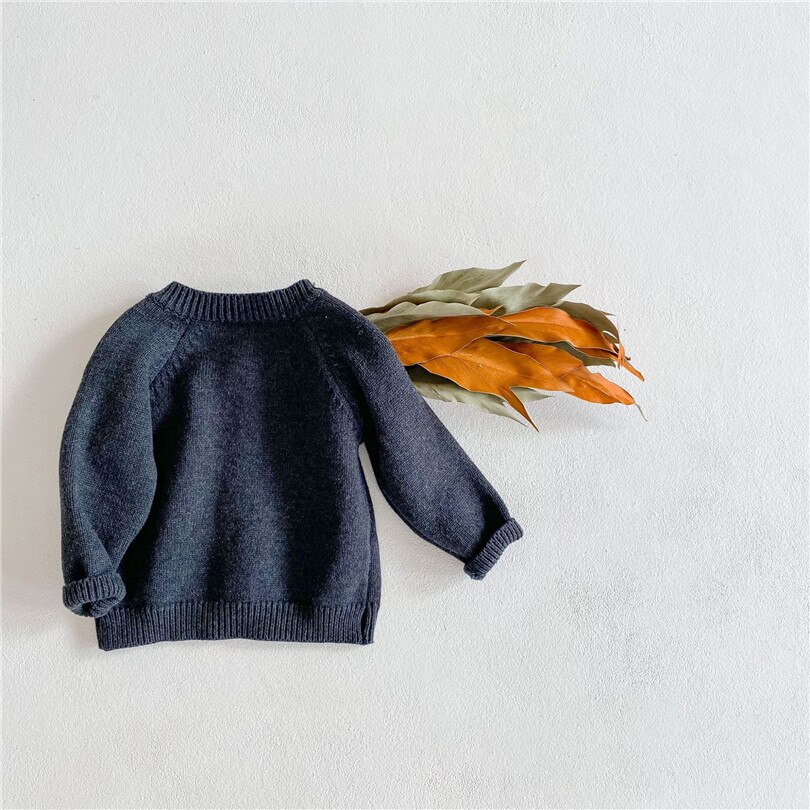 Maglioni per neonate cappotto per Cardigan per neonato cappotto in cotone con ricamo in cotone maglione per Cardigan per bambina maglione per Cardigan per bambini