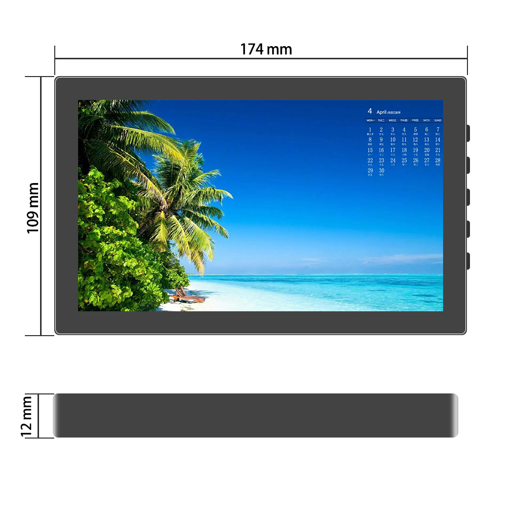 Mini Monitor portátil de 7 pulgadas, Panel TFT de 1024x600, pantalla táctil LCD, Monitor secundario, compatible con ordenador portátil Raspberry Pi Series