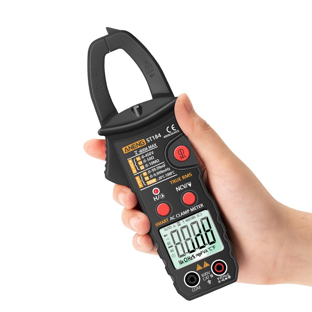 Smart Digitale Stroomtang ST184 Zonder Batterij Digitale Multimeter Stroomtang Professionele Meten Tester