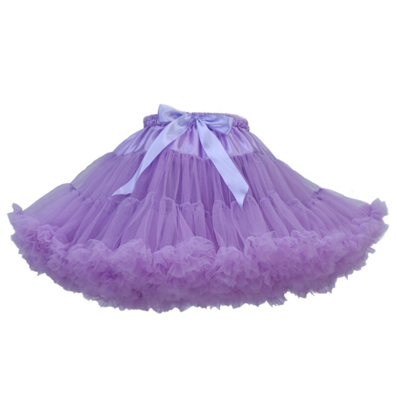 Falda de tutú de Lolita para mujer, prenda de tul en capas, con lazo grande, para baile y Ballet: 6EE801438-LP