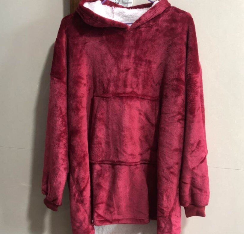 Blanket with Sleeves Women Oversized Hoodie Fleece Warm Hoodies Sweatshirts Giant Blanket Women Warm Hoody Robe