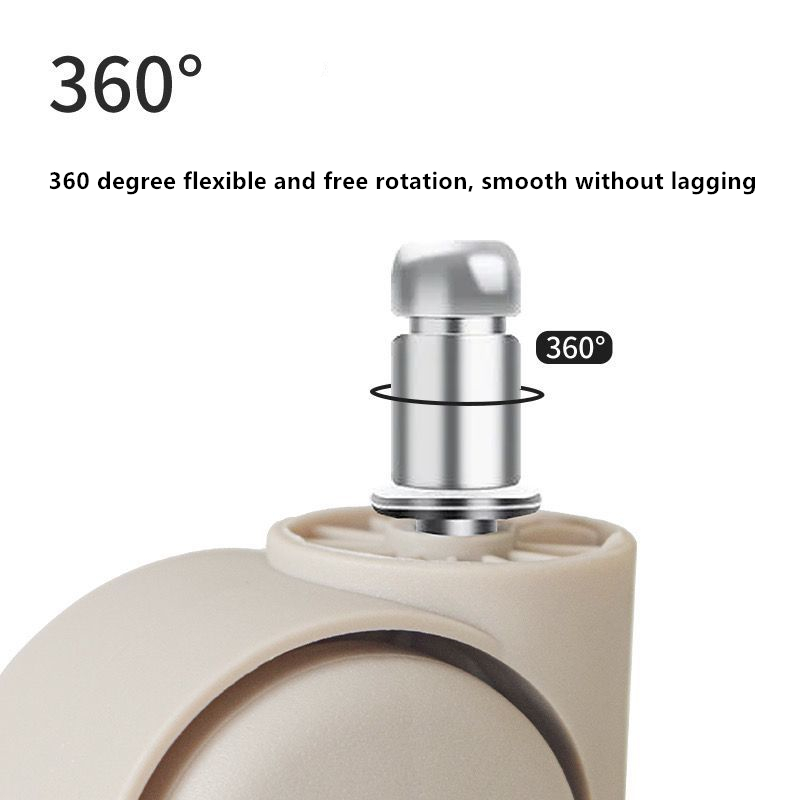 1/2/4/8 Stuks Caster Universele Wielen Kleine Krukken Rollers Draaistoelen Accessoires Mixc Stille Roterende Lage Bank Beer 100Kg