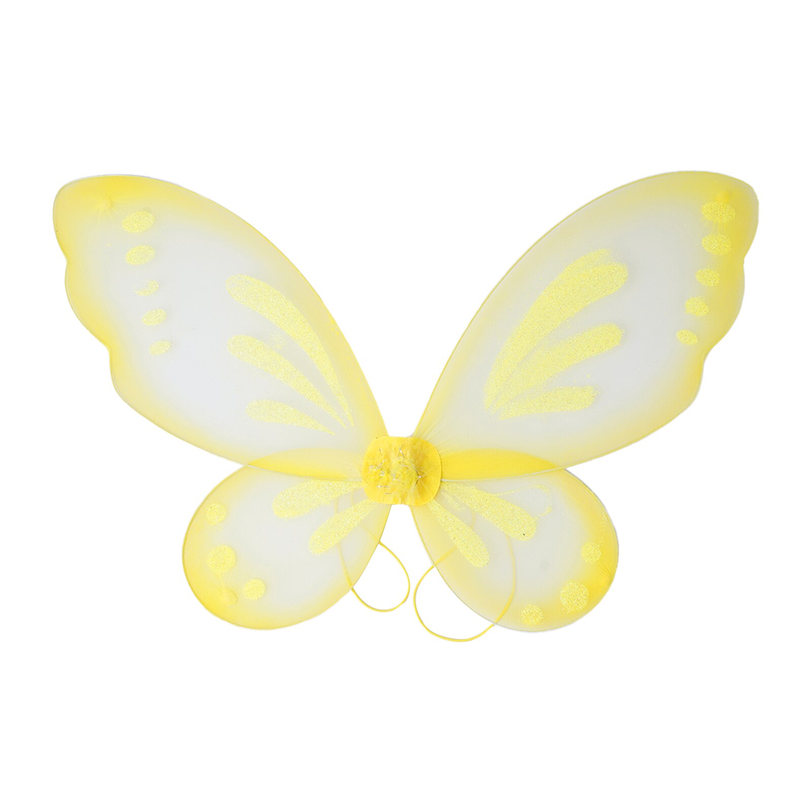 Kids Girls Photography Props Butterfly Style Wings Halloween Cosplay Costume Accessory Carnival Party Performance Angel Wings: Yellow