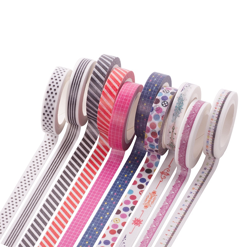 Black White Vintage Border Washi Tape Decor Masking Tape 5MM Wide Skinny Masking Washi Tape Scrapbooking Diary Paper Sticker