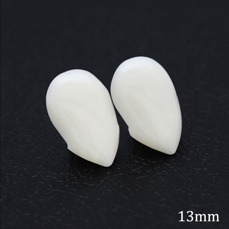 2pcs Halloween Decorations Vampire Teeth Fangs Dentures Cosplay False Teeth Costume Props for Horror Halloween Party Supplies: teeth (13mm)