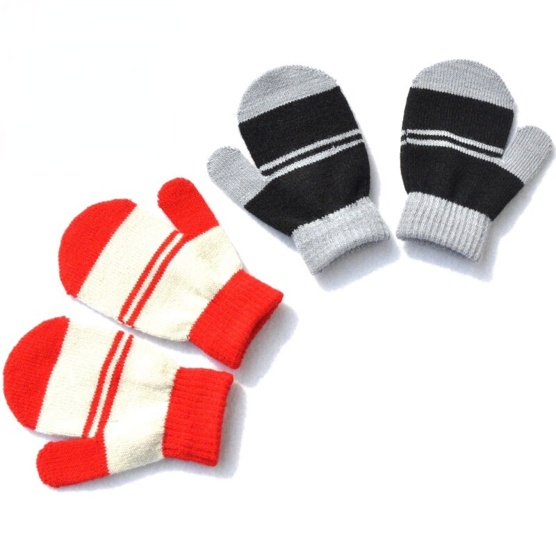 1-4 jahre Baby Gestrickte Handschuhe Baby betroffen Handschuhe Winter Mädchen Jungen Halb Finger kippen Abdeckung Fäustlinge freundlicher Jungen herbst Mädchen Fäustlinge