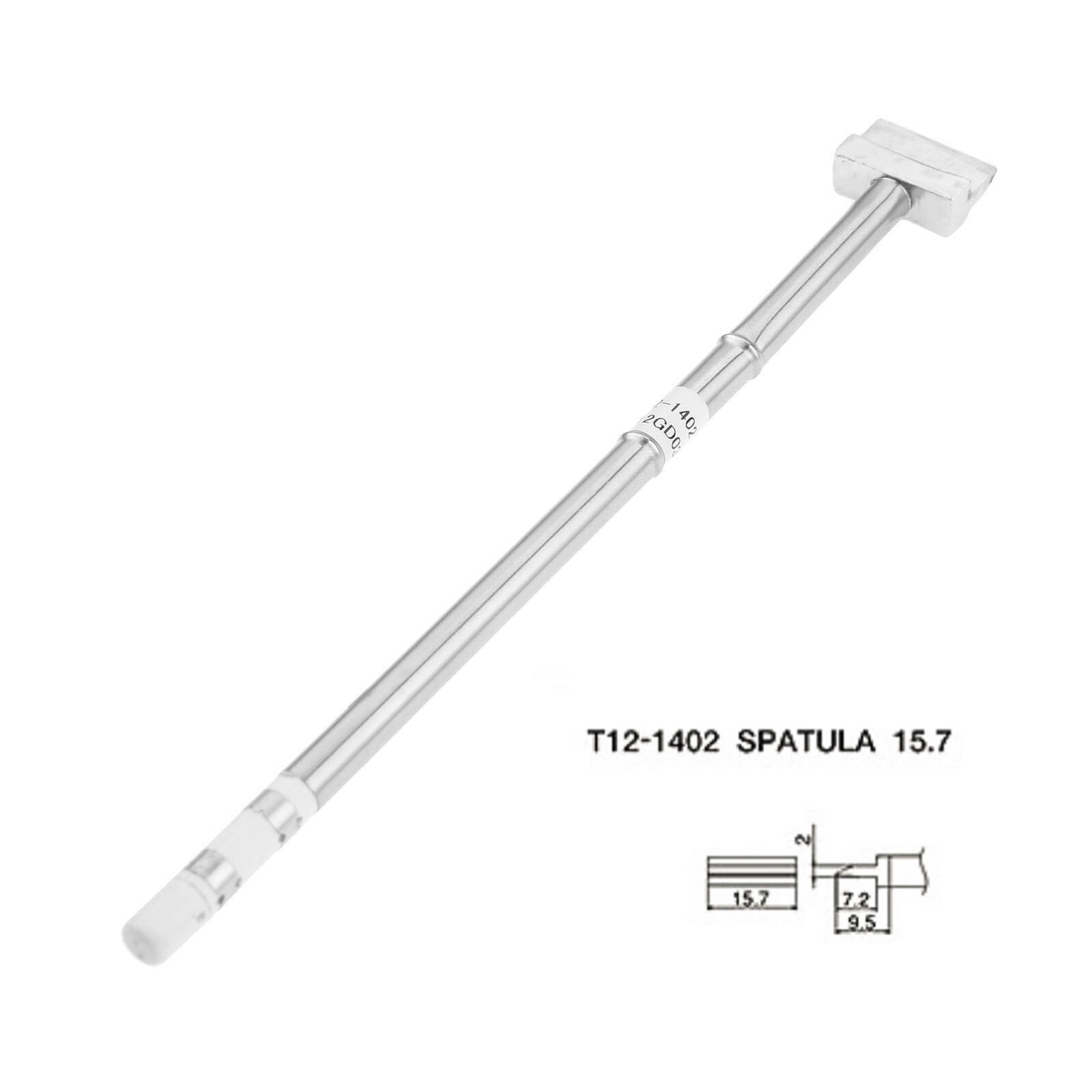 1pc T12 Soldering Iron Tips Spade Scraper Shovel Type T12-1401 1402 1403 1404 1405 1406 fit for FX-9501 FX-951 Soldering Station: T12-1402