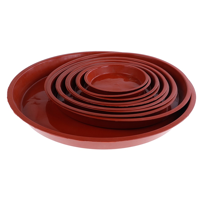 1pcs flower pot tray round base solid color flower pot dish home office flower pot tray
