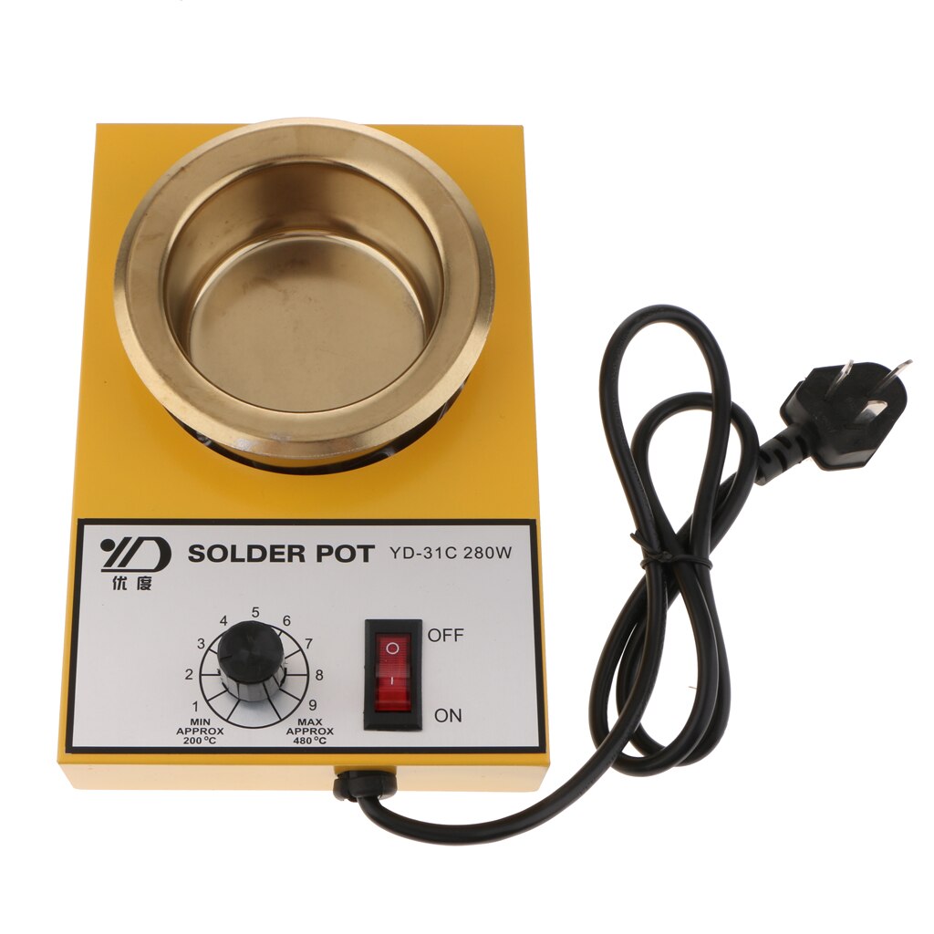 Pot de soudure d'acier inoxydable de YD-31C soudant le bain de dessoudage pour souder/souder 220V 100-580 ℃