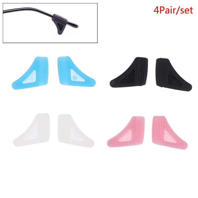 4 paires anti-dérapant oreille crochet porte-lunettes lunettes couleur unie Grip Temple pointe support pour enfants lunettes de soleil lunettes de lecture