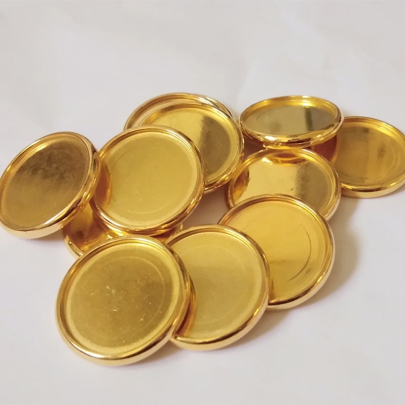 35mm 20 stuks notitieboek losbladig knoop paddenstoelgat knoop schijf gesp handboekbindring plastic accessoires: Gouden