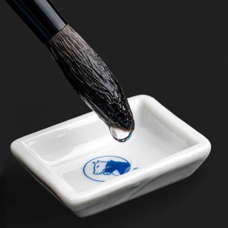 Burrows-pincel de pintura de acuarela ardilla Cisne negra, único negro, cabeza redonda, línea de gancho de pelo de Animal, lápiz artista, herramienta de dibujo