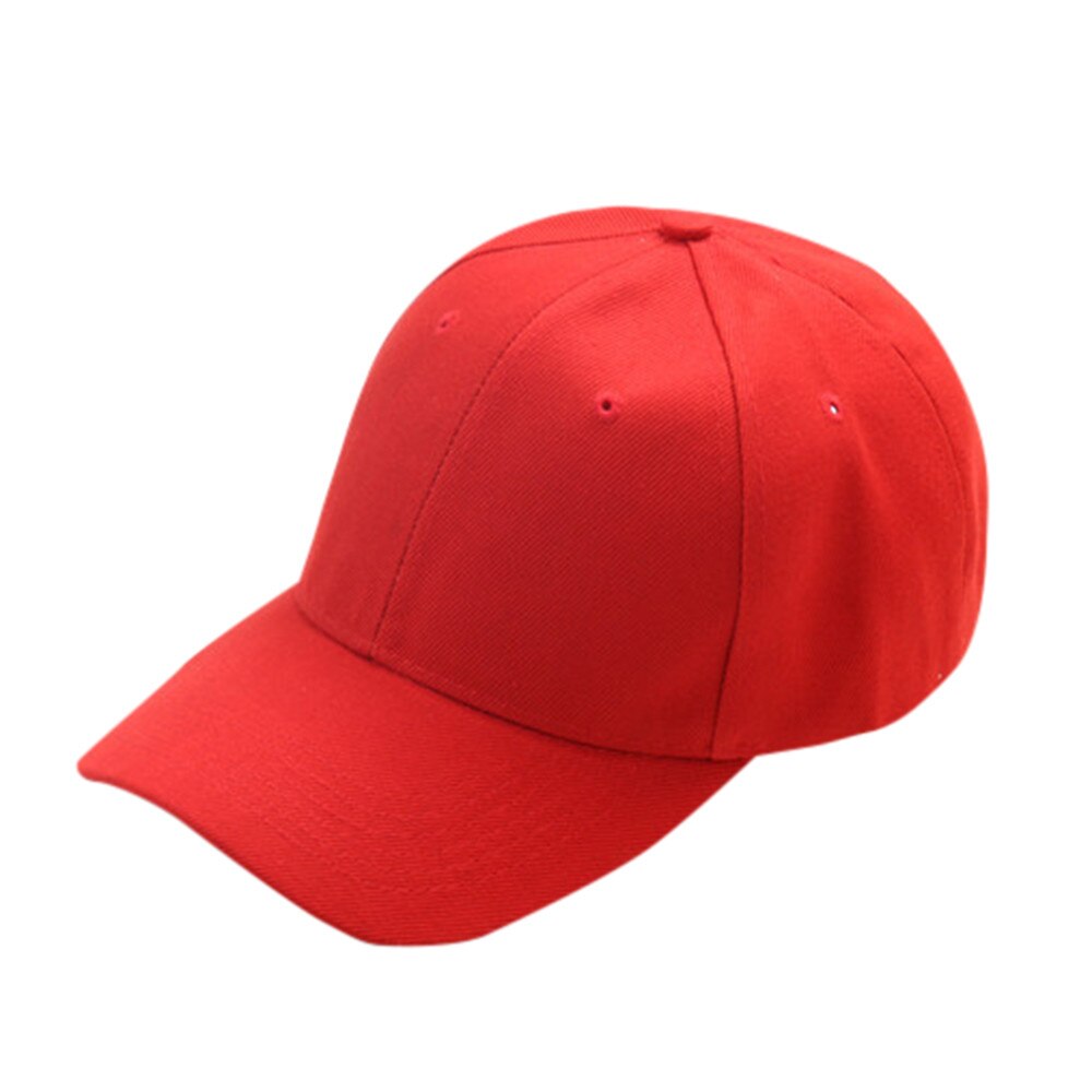 25# Outdoor Sport Hat Summer Hat Cap Children Teenagers Hat Show Solid Kids Hat Boys Girls Snapback Hats Caps Шапка Зимняя: Red 