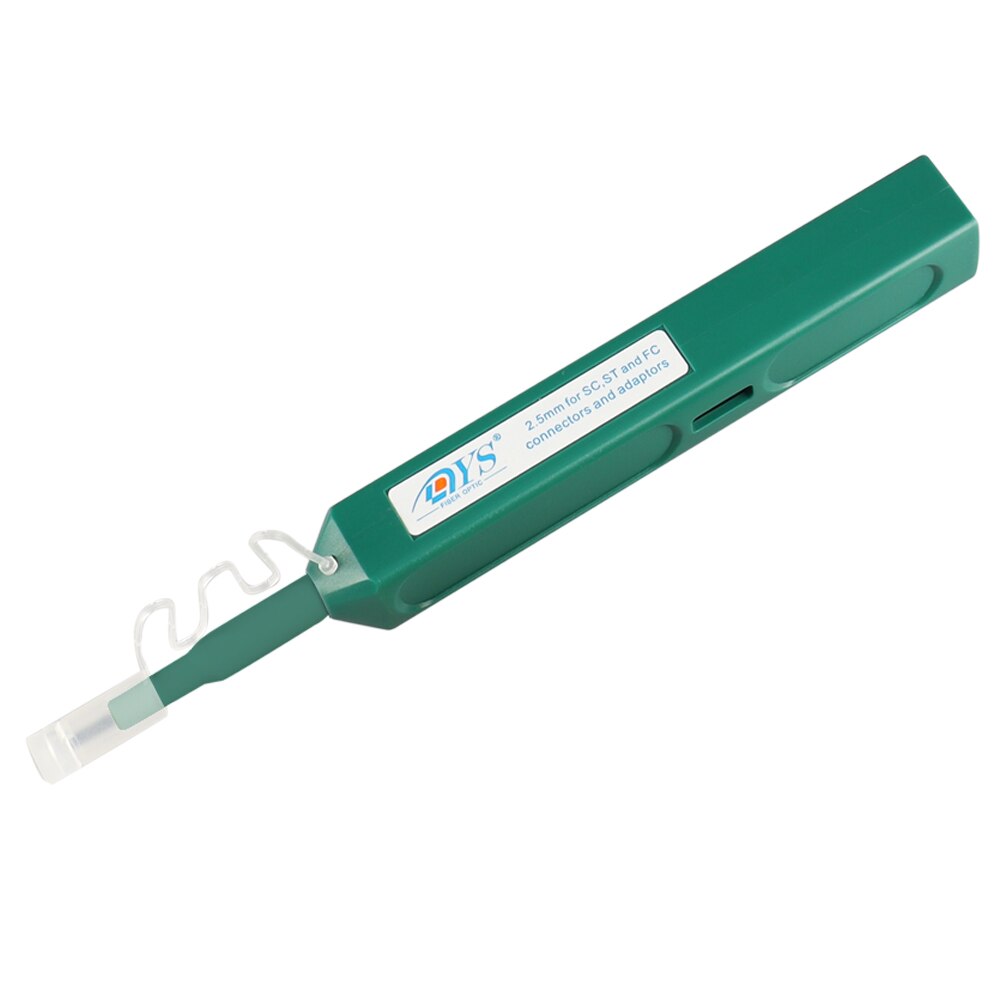 Pluma limpiadora de fibra óptica, limpiador de un clic, 2,5mm, adaptador de conector SC FC ST, herramientas de limpieza para FTTH