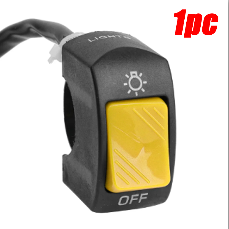 Universal Motorcycle Handlebar Kill Switch on Off Button Modification Button for 22MM Motorcycle ATVs Motorcycles Accessories: Ivory