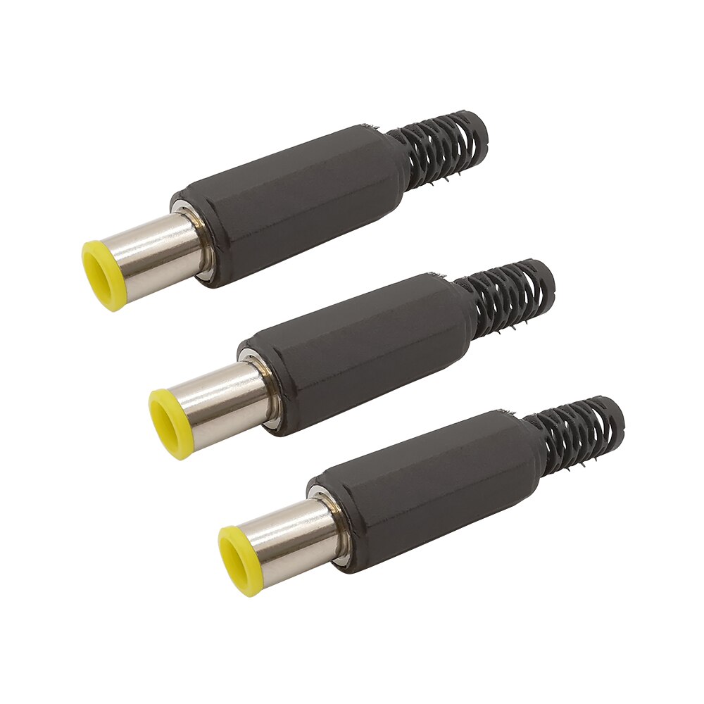 Conectores de enchufe de alimentación de CC, 2/3/5/10 piezas, 6,5x4,4mm, 6,5x4,4mm, con punta de Pin de 1,3mm, enchufe de cargador de CC para reparación de bricolaje: 3Pcs
