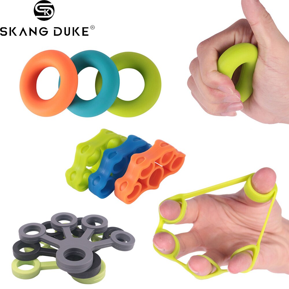 Anillo de agarre de mano, 30-50lb, de silicona, para entrenamiento de fuerza de dedos, para gimnasio, Crossfit, elástico, ejercitador de fuerza, 1 unidad