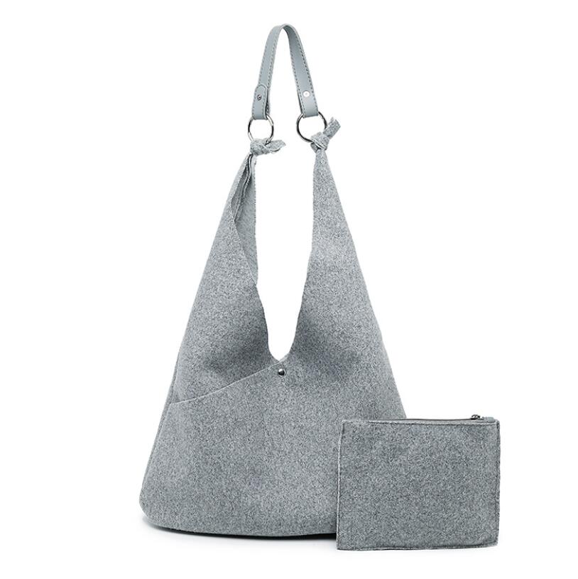 Herbst Winter neue Koreanische wolle tasche schulter tasche einfache murmeln und sohn