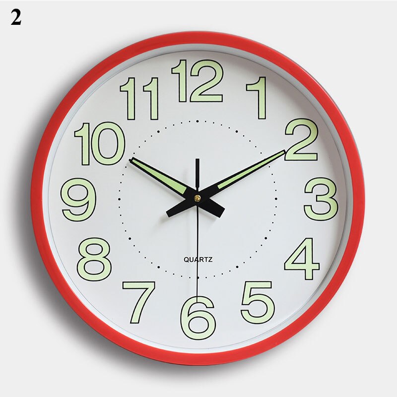 Reloj de pared fluorescente de estilo antiguo Vintage para el hogar, sala de estar, oficina y cocina, 30cm, 1 unidad