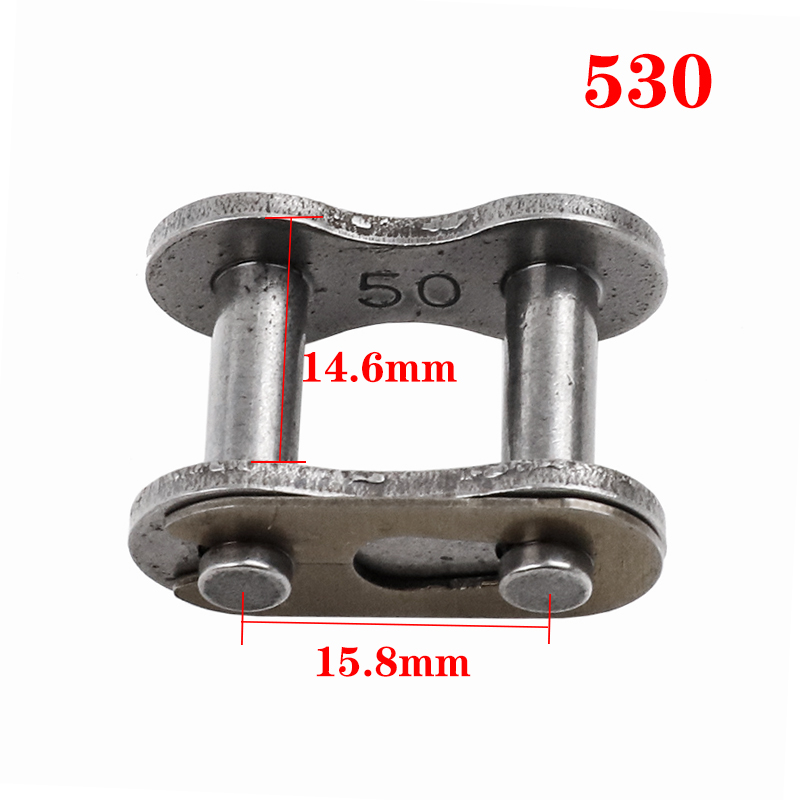 1 Uds. Eslabón de cadena primario/dorado 530/520/420/428/T8F/25H hebilla de bloqueo de cadena para 49CC Mini Moto Dirt Bike motocicleta ATV Scooter: Verde