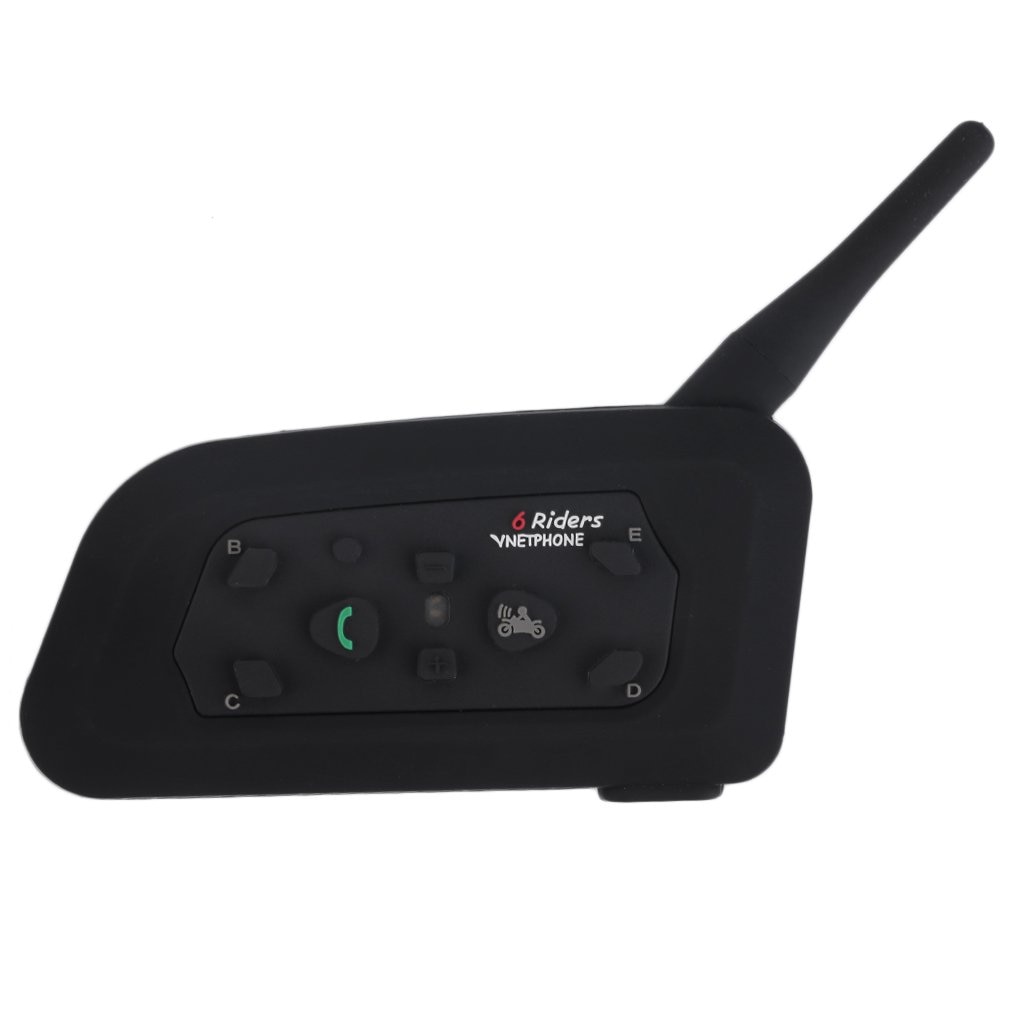 US Plug V6 casque Interphone 6 coureurs 1200M moto Bluetooth Interphone casque talkie-walkie casque BT Interphone