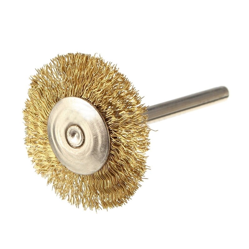 45pcs Copper Wire Brush Wheel Sanding Accessories For Rotary Grinder Tools