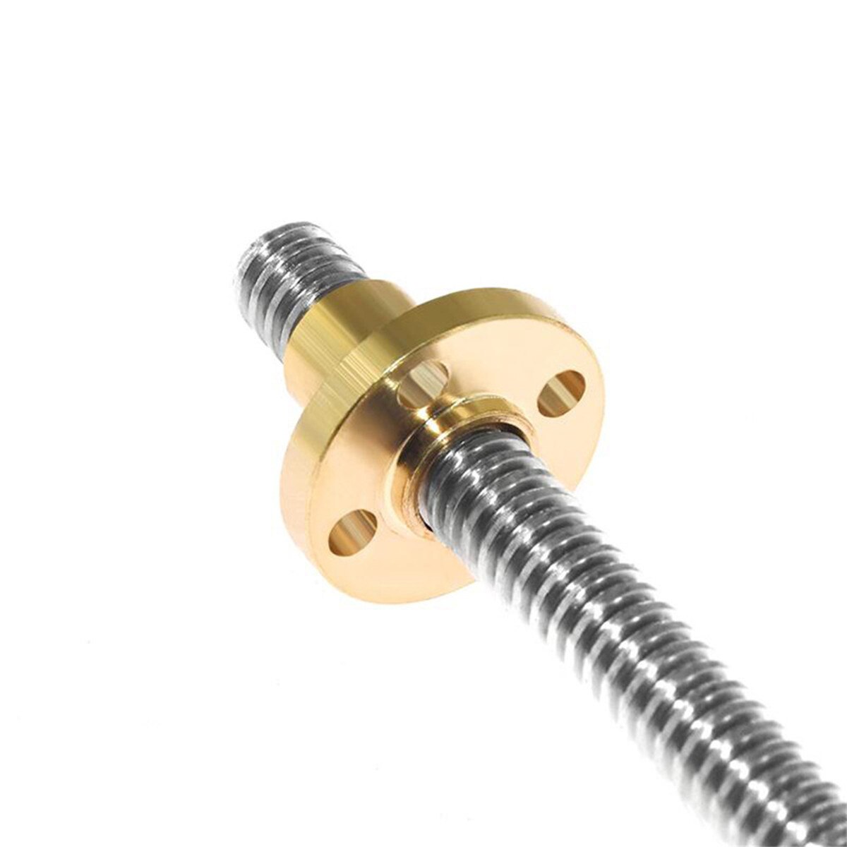 Imprimante 3D CNC T16, pas de vis, 4mm, avec écrou en laiton, longueur 100/200/300/400/500/600/700/800/900/1000mm