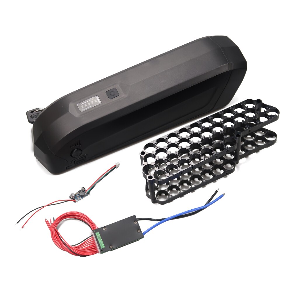 36v 48v hailong sidan släppa batteri låda elcykel ebike batterilåda hus med 5v usb -kort+bms: 36v bms 5v bräda