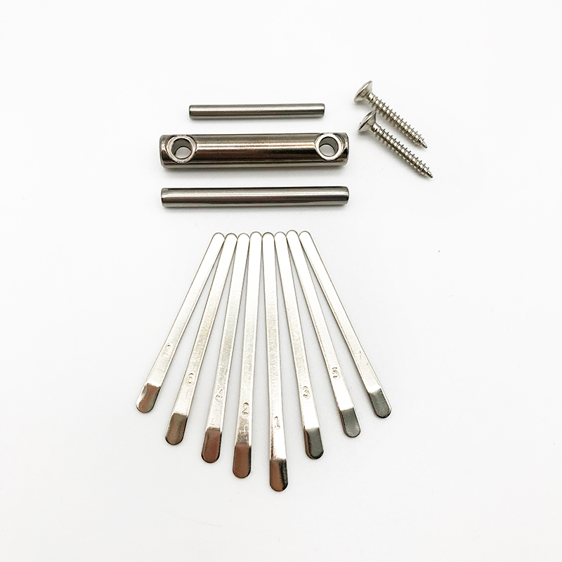 DIY 8 17 21 tonos Kalimba accesorios llaves paletas pulgar Piano puente piezas de repuesto instrumentos musicales caseros kalimba: Plata