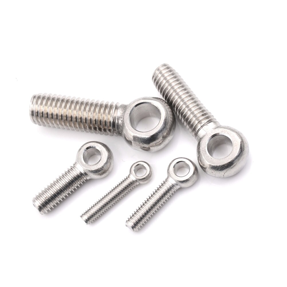 5PCS M5 M6 M8 M10 M12 Stainless Steel Eye Bolt Stud Articulated Anchor Bolt Fasterners