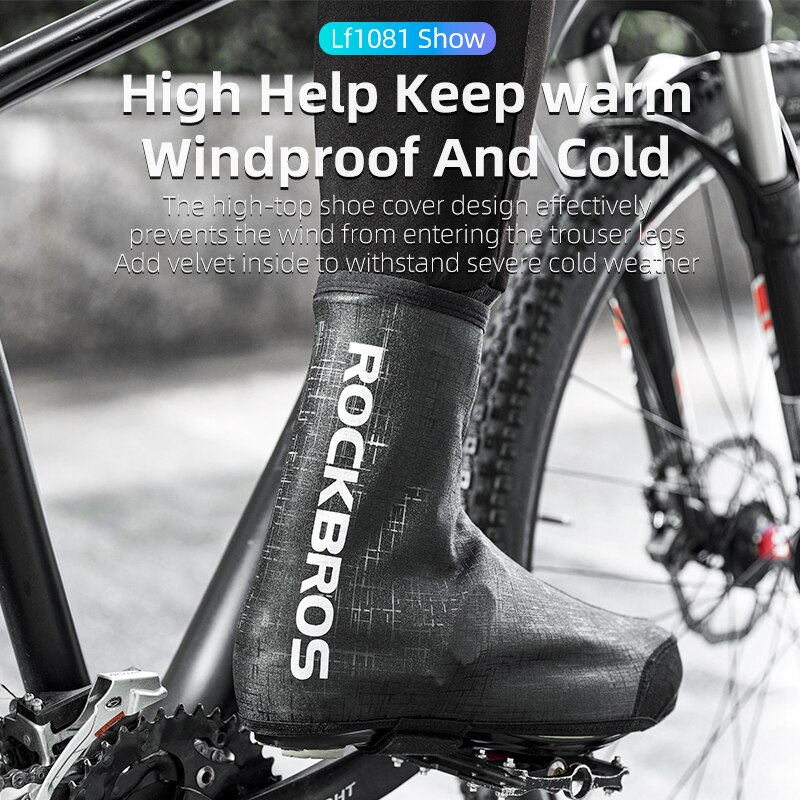 Rockbros Winter Waterdichte Fietsen Shoe Cover Reflecterende Thermische Elastische Regendicht Fiets Schoen Cover Fietsen Overschoenen Boot Covers