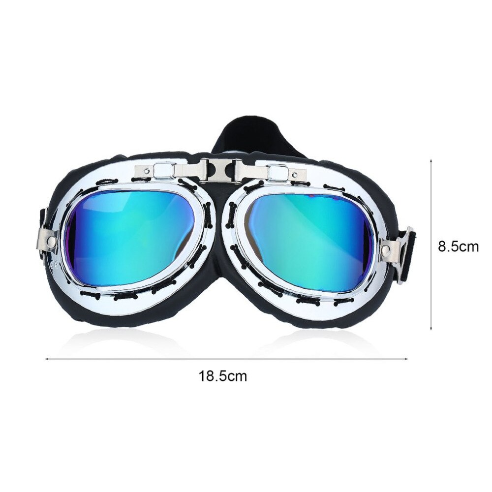 Vintage Anti-UV motocicleta Scooter piloto gafas casco gafas Motocross Steampunk Cruiser casco gafas