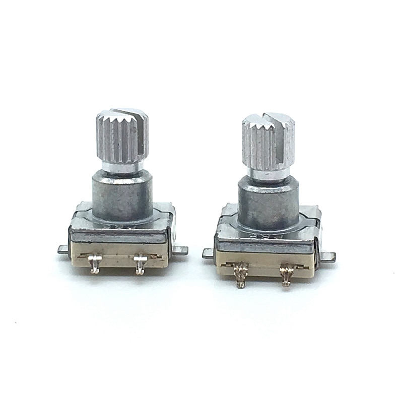 5pcs EC11 Rotary Encoder Switch With Push Button Switch 30 Position 5pin SMD Type Handle Length 12mm Plum Shaft