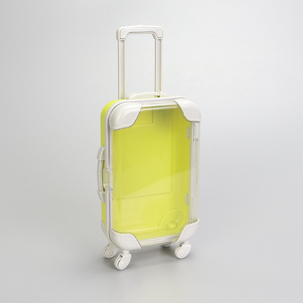 Dollhouse Miniature Scene Decoration Mini Simulation Suitcase For Small Luggage Doll Accessories Toys: plum