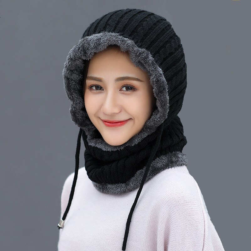 Dames Fleece Fietsmuts Sjaal Trekkoord Kamperen Fietsen Ski Bivakmuts Schedel Capuchon Muts Motorkap Halsdoek Kap Volledige Hoofdbedekking Sjaal Nekwarmer kopen vanaf een prijs van 9.09