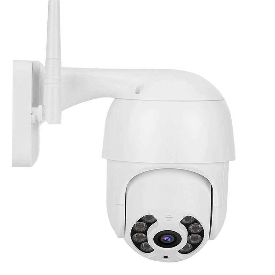 Dome kamera 2in vandtæt ptz mini dome kamera 1080p wifi 8 lys sikkerhedsovervågning arbejde med icsee 110-240v