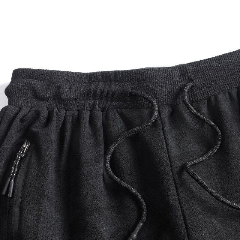 Camouflage Casual Plus Size 8XL 9XL Trousers Mens Winter Warm Drawstring Harem Pants Camo Jogger Pants Fleece Sweatpants