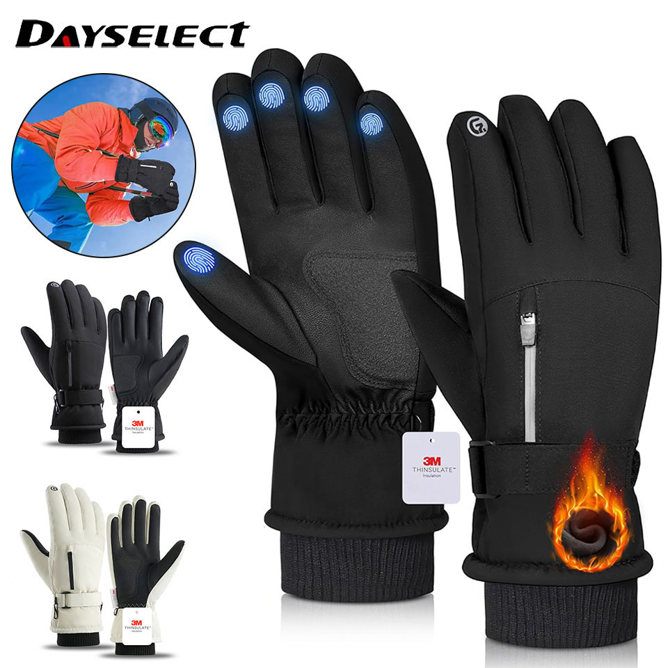 Winter Ski Handschuhe 3M Kälte Beständig Schafe Wasserdicht Zehn Finger Touchscreen Handschuhe Verdickte Anti-Unterhose Reiten Handschuhe männer Frauen