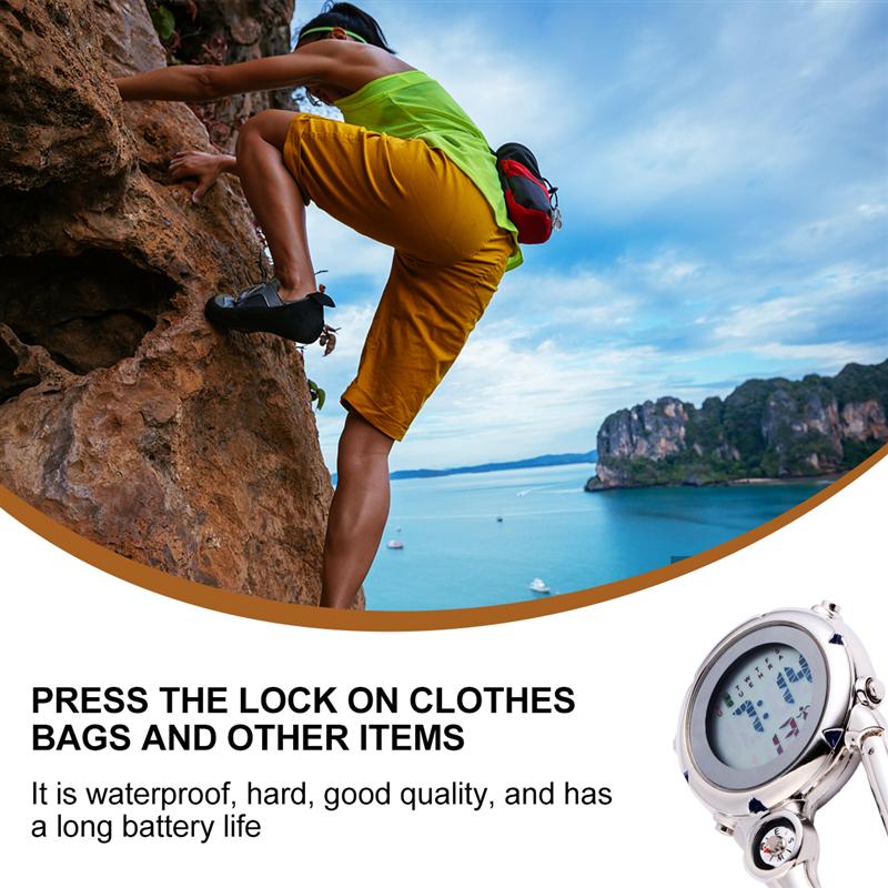 1pc Mini Carabiner Watch Useful Daily Gadget for Woman Adult