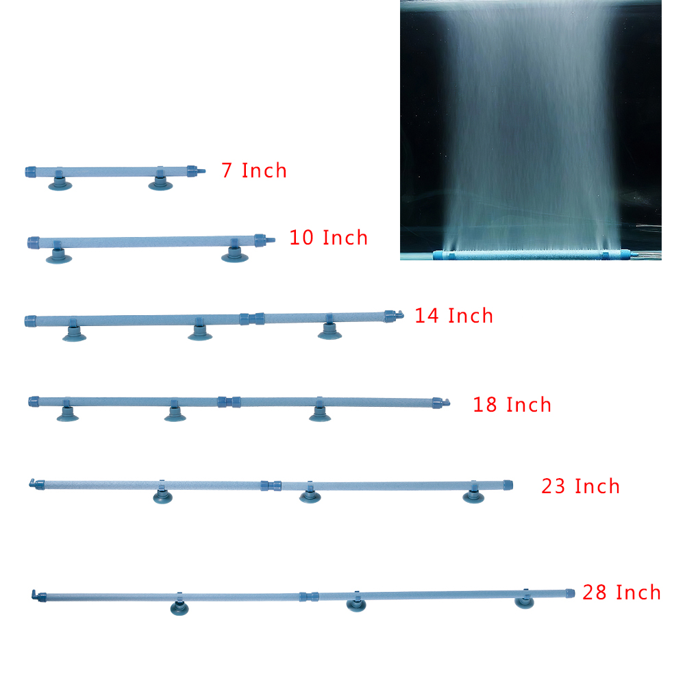 Aquarium bulle mur Air pierre barre réservoir de poisson bulle mur diffuseur d'air outil domestique 28/23/18/14/7/10 pouces Aquarium barre: 10 inch