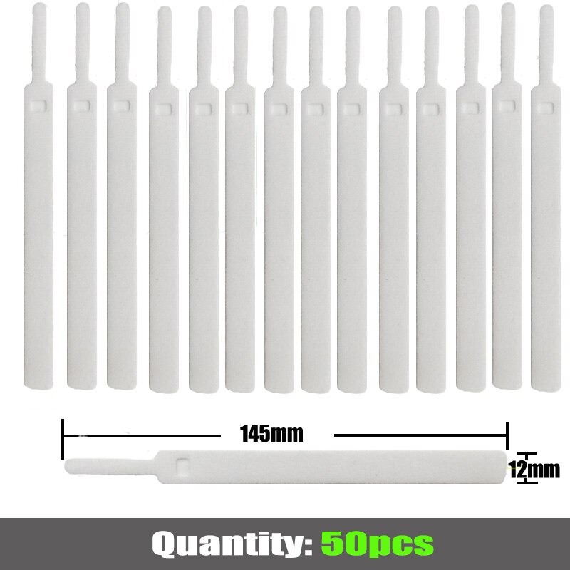 50 stücke 12mm * 145mm Verschluss Band kabelbinder Klebstoff Magie Haken Schleife Stock bulckle Gürtel Bündel Draht linie Band schnur: Farbe 12