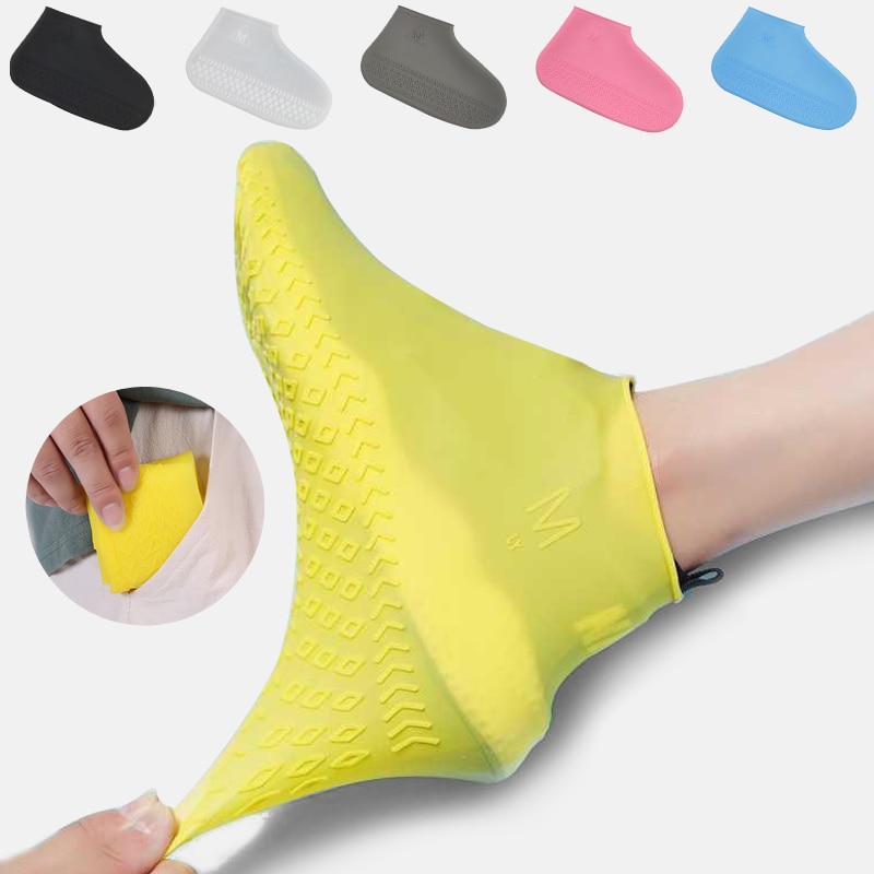 Siliconen Materiaal Unisex Schoenen Beschermers Regen Overschoenen Regen Laarzen Voor Indoor Outdoor Regenachtige Dag Waterdichte Schoen Cover