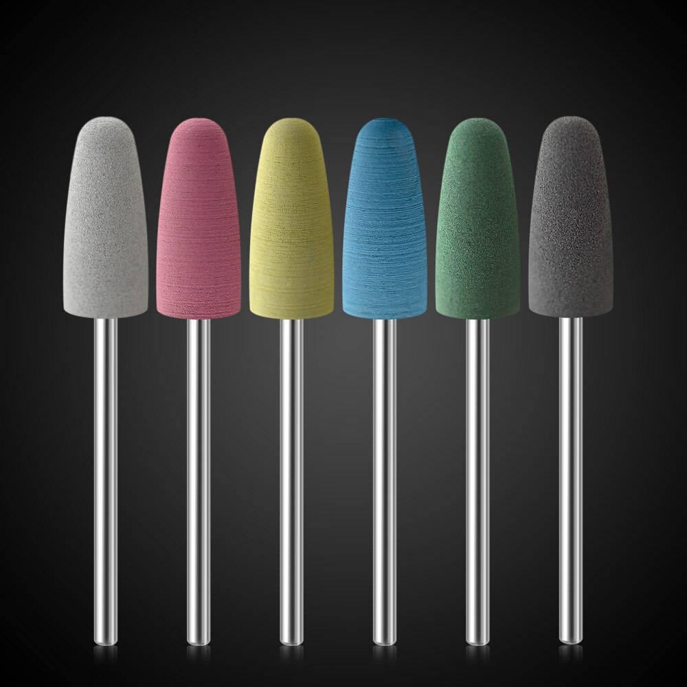 Kads Rubber Silicon Nail Boren Set Elektrische Frezen Voor Manicure Machine Nail Bestanden Roterende Nail Boor Tool