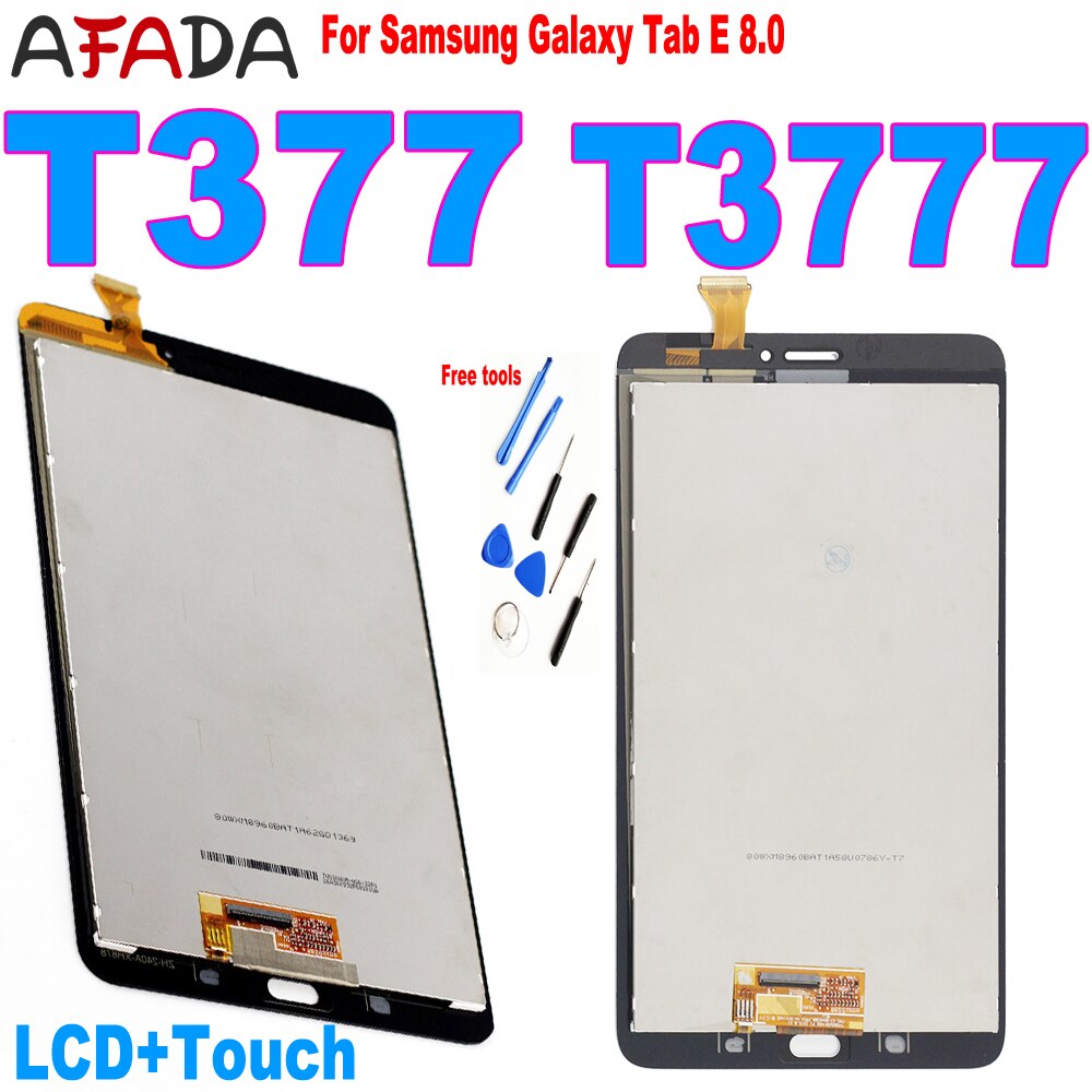 Voor Samsung Galaxy Tab E 8.0 T3777 T377 T375 Lcd Touch Screen Sensor Digitizer Glazen Paneel Montage