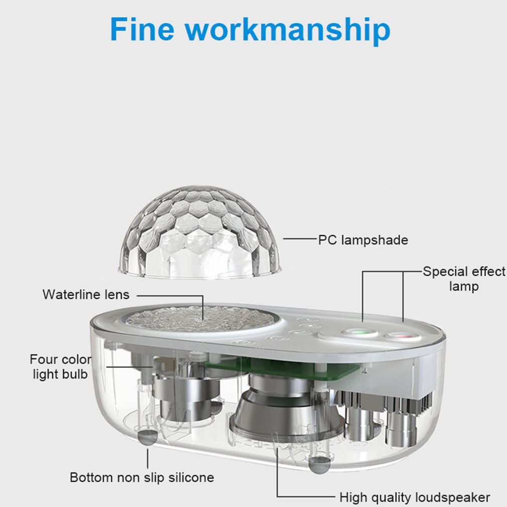 Galaxy Star Projector Starry Sky Night Light Ocean Wave Nebula Cloud Lamp Bluetooth Speaker For Bedroom Decor Kids Adults