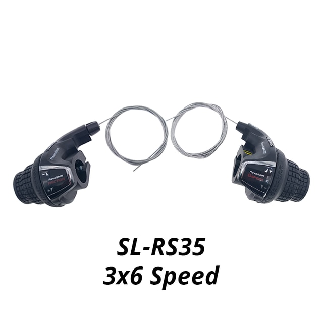 Shimano tourney sl -rs35 revoshift cykel twist gearstang 3*6s 3*7s 18s 21s cykel kam  rs35 as rs31 rs36: 3 x 6 hastighed et par