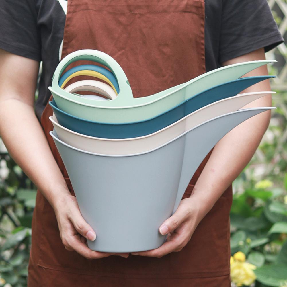 2L Watering Can Long Mouth Wear-resistant Large Capacity Flower Watering Can with Handle Garden Supplies