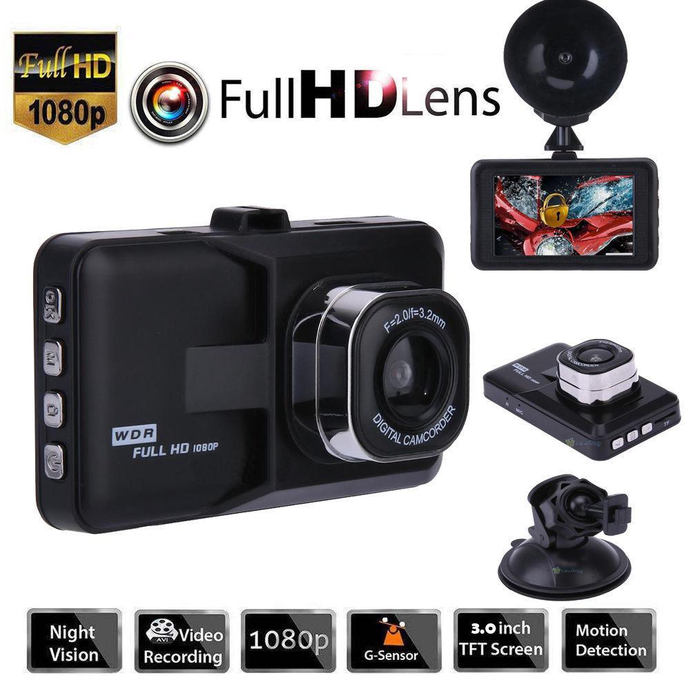 Full Hd 1080P Dash Cam 3 Auto Camera Met Bewegingsdetectie Nachtzicht G Sensor Automatische Dvr